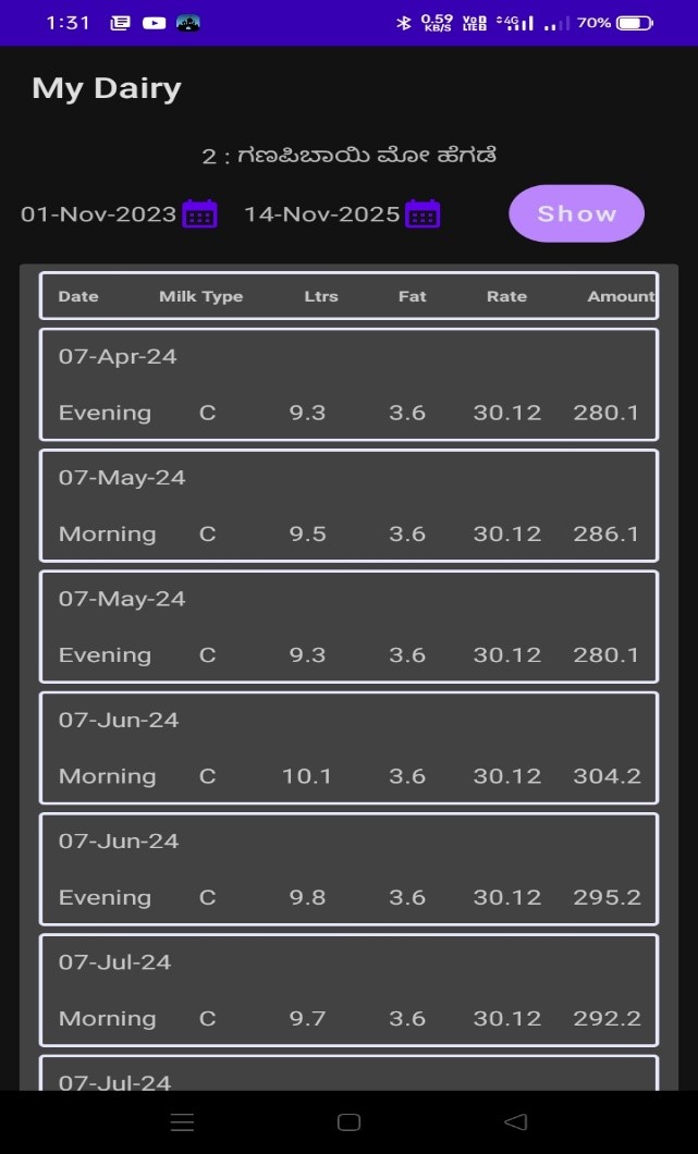 Farmer Mobile App Interface